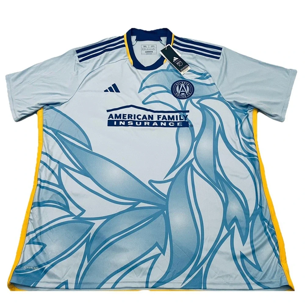 NEW Atlanta United Giorgos Giakoumakis Adidas 2024-25 Away Jersey 3XL Blue